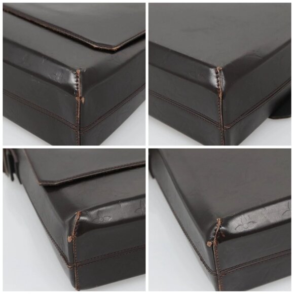 LOUIS VUITTON Monogram Grasse Fonzie Shoulder Bag Brown M46570 LV Auth 134011 - Picture 15 of 16